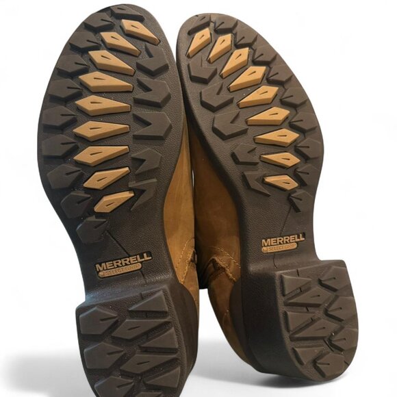 MODERN Merrell Chateau II Women's WATERPROOF leather suede Ankle Boots Sz 10 - Picture 2 of 13